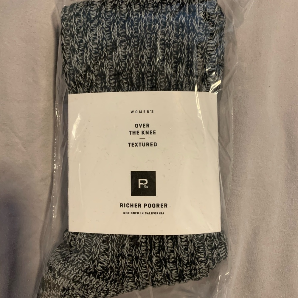 NWT Richer Poorer Over the Knee Sock